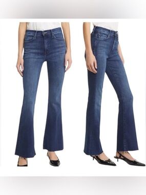 Mother The Weekender Fray Flare Jeans in Home Movies
